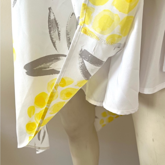 NEW pineapple print asymmetrical sun dress - Picture 4 of 7